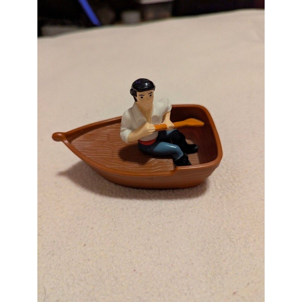 Vintage 1996 McDonald's Disney The Little Mermaid Prince Eric Boat Toy
